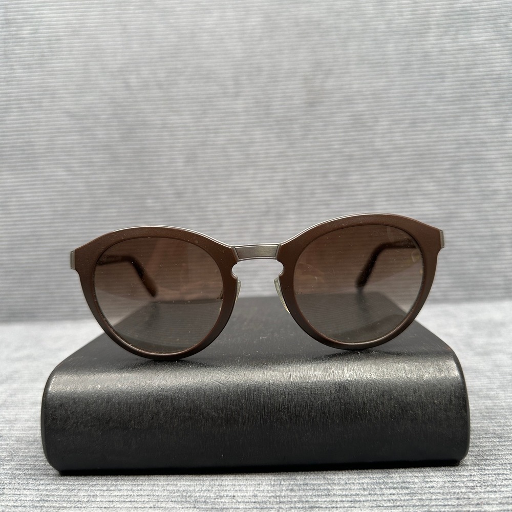 Giorgio Armani Brown Round Sunglasses AR 6009 3032/8E Made in Italy 49-23-135